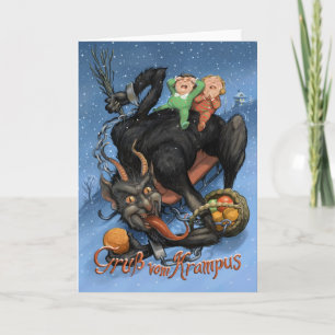 Festiva Tarjeta Krampus