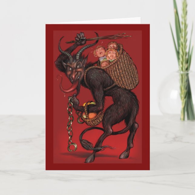 Festiva Tarjeta Krampus (Anverso)