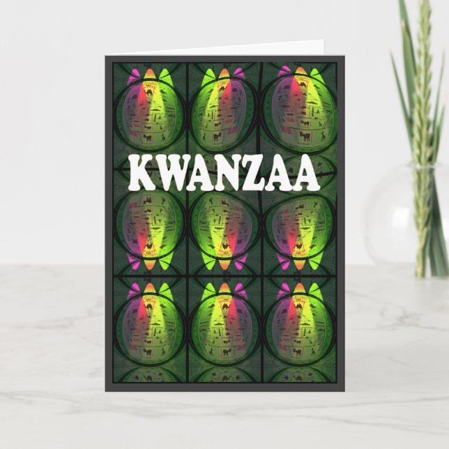 Festiva Tarjeta Kwanzaa (Anverso)