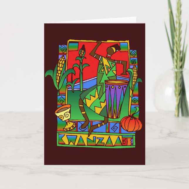 Festiva Tarjeta Kwanzaa (Anverso)