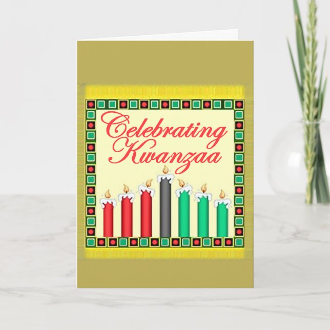 Festiva Tarjeta KWANZAA (Anverso)
