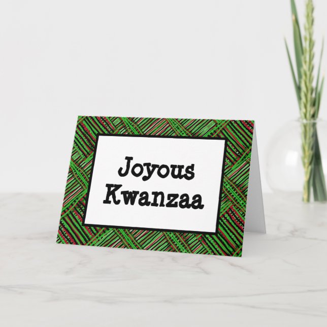 Festiva Tarjeta Kwanzaa - Joyous #1 (Anverso)