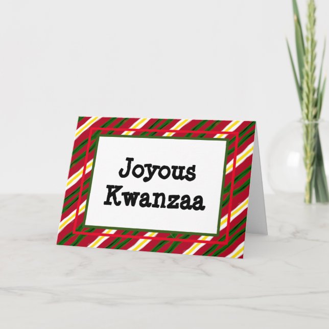 Festiva Tarjeta Kwanzaa - Joyous #11 (Anverso)