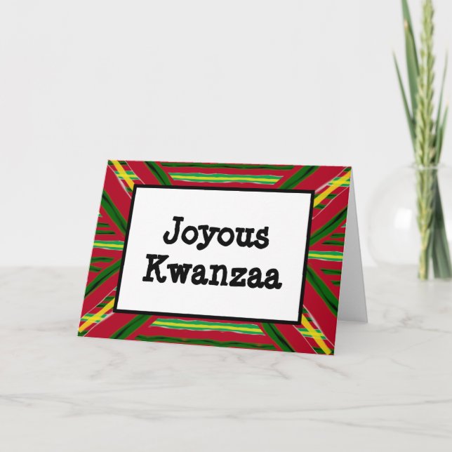 Festiva Tarjeta Kwanzaa - Joyous #4 (Anverso)
