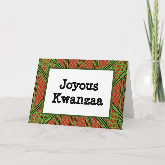 Festiva Tarjeta Kwanzaa - Joyous #7 (Anverso)