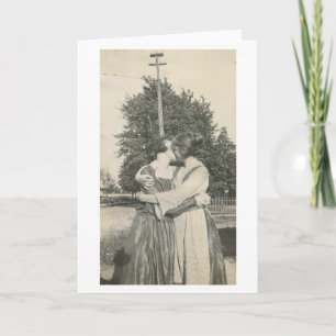 Festiva Tarjeta lesbiana del el día de San Valentín del