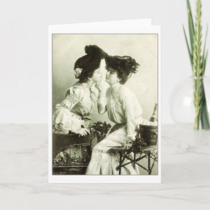 Festiva Tarjeta lesbiana del el día de San Valentín del