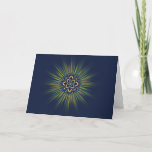 Festiva Tarjeta ligera del solsticio de invierno de la