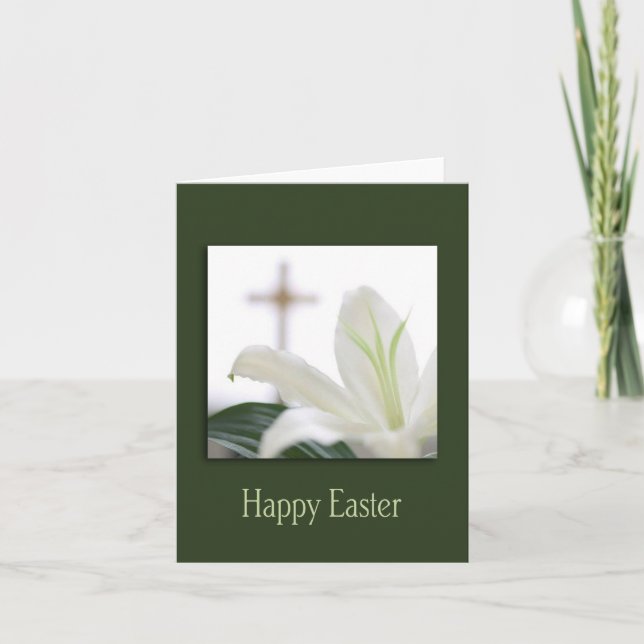 Festiva Tarjeta Lily de Pascua (Anverso)