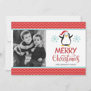 Festiva Tarjeta linda de la foto del navidad/del día de