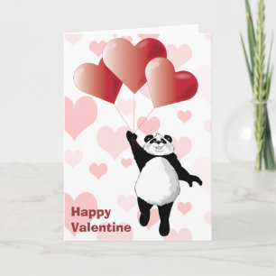 Festiva Tarjeta linda de la panda y de la tarjeta del día