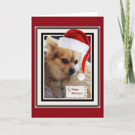 Festiva Tarjeta linda del día de fiesta del perrito