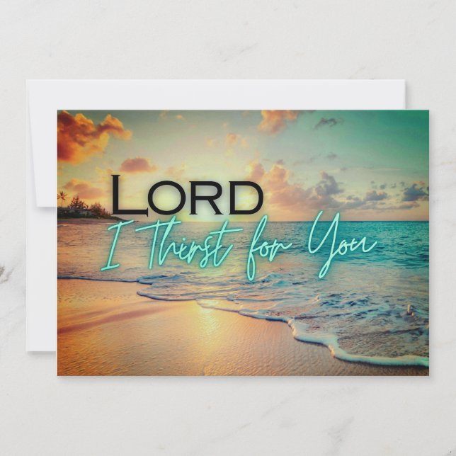 Festiva Tarjeta "Lord I Sed For You" (Anverso)