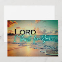 Tarjeta "Lord I Sed For You"
