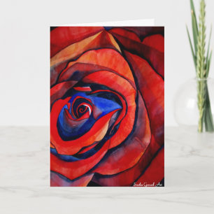 Festiva Tarjeta macra del el día de San Valentín del arte