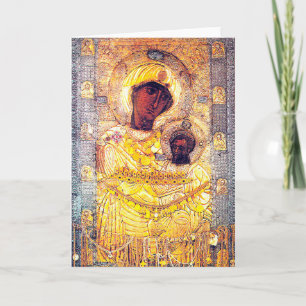 Festiva Tarjeta Madonna negra