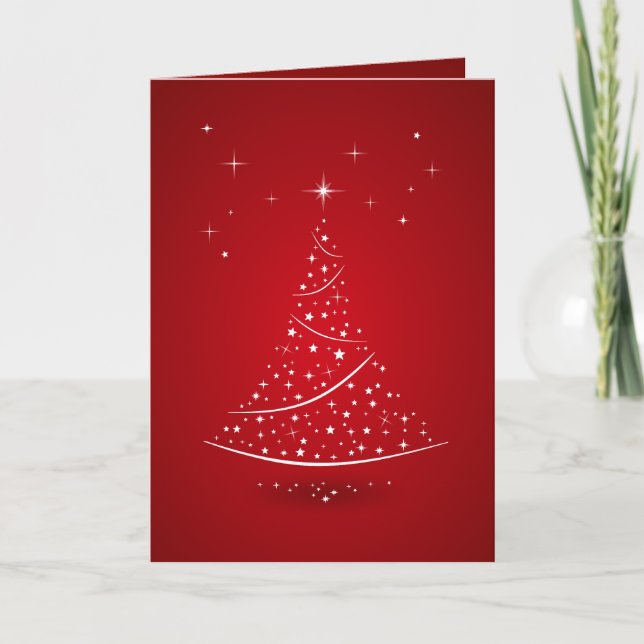 Festiva Tarjeta Magic Christmas Tree (Red) (Anverso)