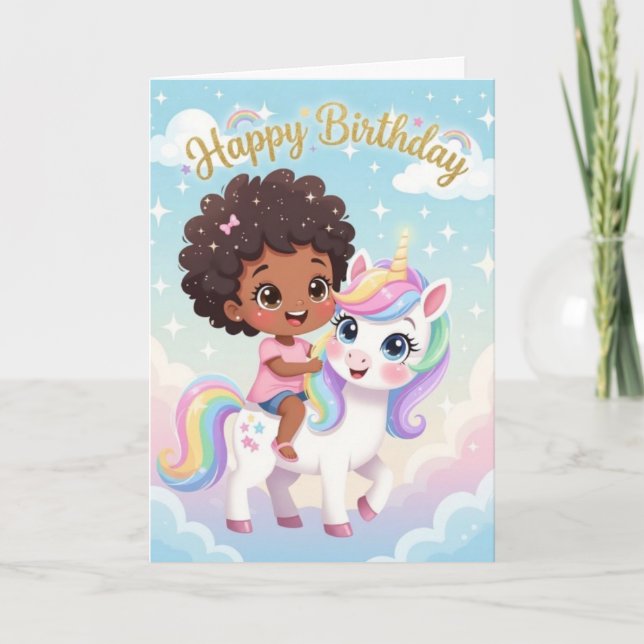 Festiva Tarjeta Mágica de Cumpleaños (Anverso)