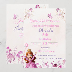 Festiva Tarjeta mágica de cumpleaños de Princesa Disney pa