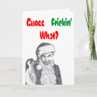 Festiva Tarjeta mala de Navidades de Santa Claus