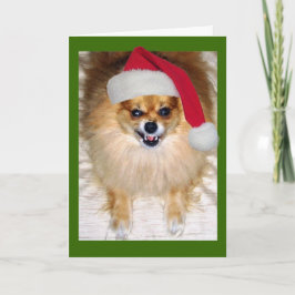 Festiva Tarjeta mala de Navidades de Santa Claus