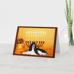 Festiva Tarjeta Menorah de Chanukah de la marca española S
