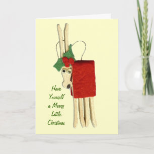 Festiva Tarjeta Merry Little Navidades