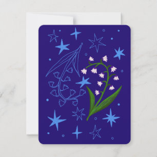 Festiva Tarjeta Mes de Cumpleaños de Mayo (Lily del Valle)