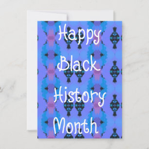 Festiva Tarjeta Mes de Historia Negra