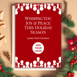 Festiva Tarjeta mínima de Navidades para Office | Logotipo