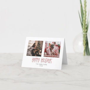 Festiva Tarjeta Minimalista de 4 x 5,6 pulgadas con Tented