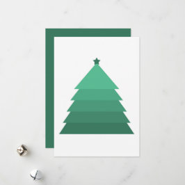 Festiva Tarjeta minimalista de Navidades de árbol de Navid