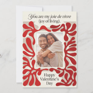 Festiva Tarjeta minimalista del Día de San Valentín