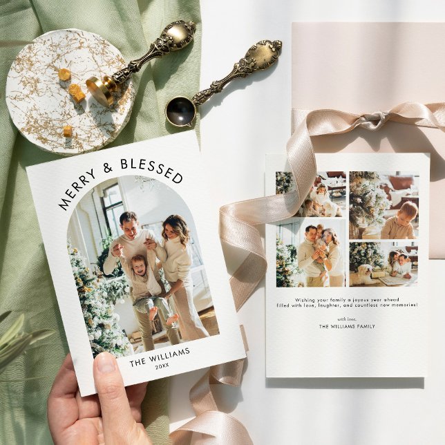 Festiva Tarjeta Minimalista moderna para Navidades de foto (Subido por el creador)