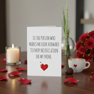 Festiva Tarjeta moderna del Día de San Valentín A la perso