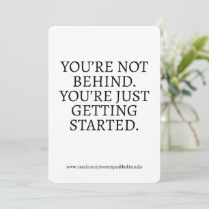 Festiva Tarjeta Motivacional personalizado, Graduación, pr