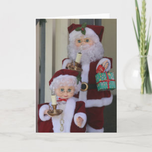 Festiva Tarjeta Mr. y Mrs. Claus