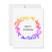 tarjeta multicolor