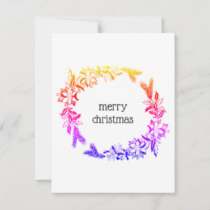 Festiva tarjeta multicolor
