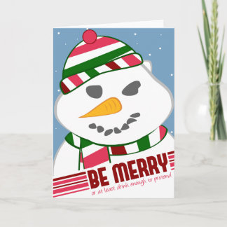 Festiva Tarjeta navideña Be Merry