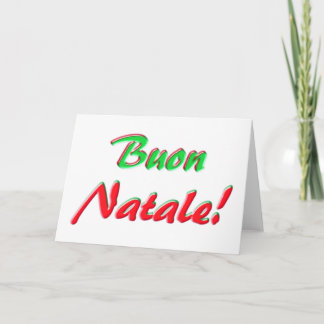 Festiva Tarjeta navideña de cereza, italiana
