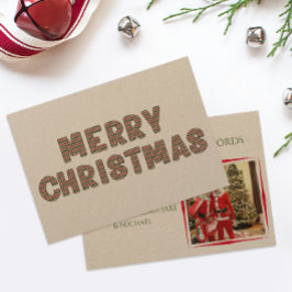 Festiva Tarjeta navideña de festividad para Kraft