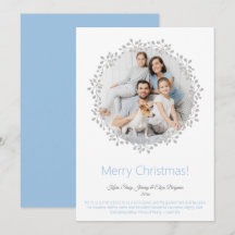 Tarjeta navideña de festividad plana Merry Christm