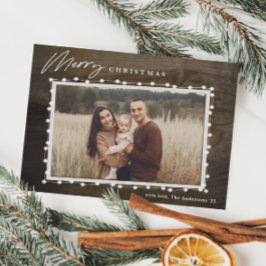 Festiva Tarjeta navideña de foto de Navidades rusos