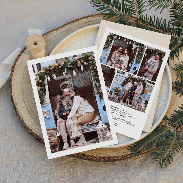 Festiva Tarjeta navideña de fotos de Navidades alegres (Subido por el creador)