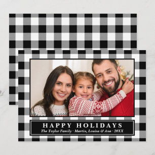 Festiva Tarjeta navideña de fotos de Navidades de escúfalo