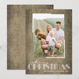 Festiva Tarjeta navideña de fotos para Navidades de color