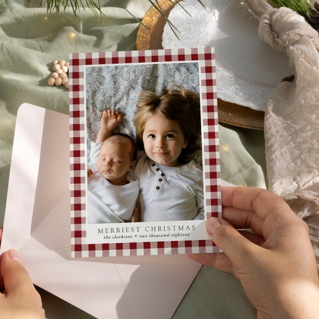 Festiva Tarjeta navideña de fotos para Navidades más valie (Subido por el creador)