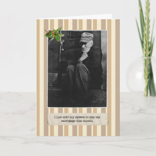 Festiva Tarjeta navideña de gran depresión