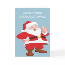 Tarjeta navideña de humor extraño para Santa Flunk